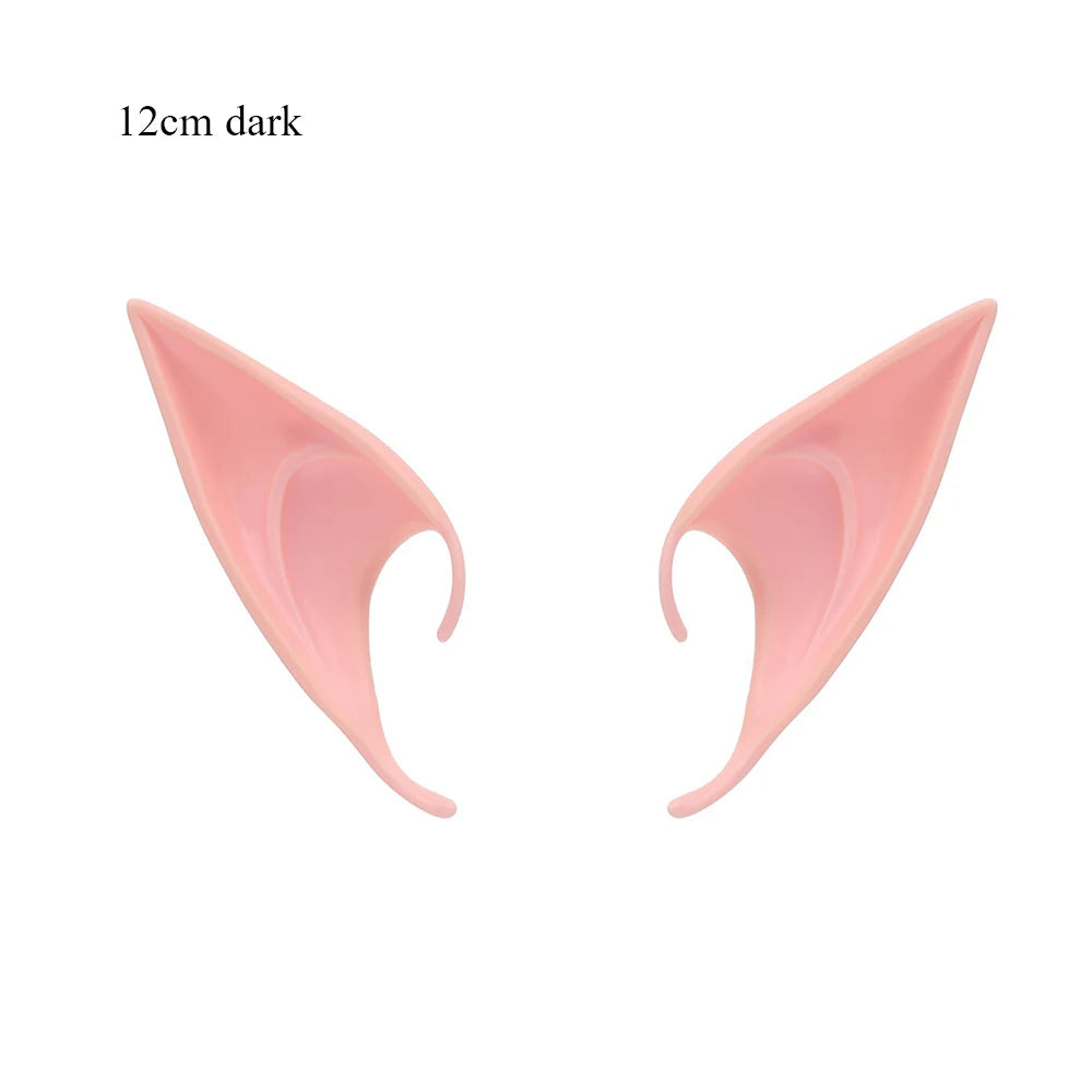 Mysterious Angel Elf Ears Latex Ears for Fairy Cosplay Costume Accessories Halloween Decoration Photo Props Adult Kids Toys 
