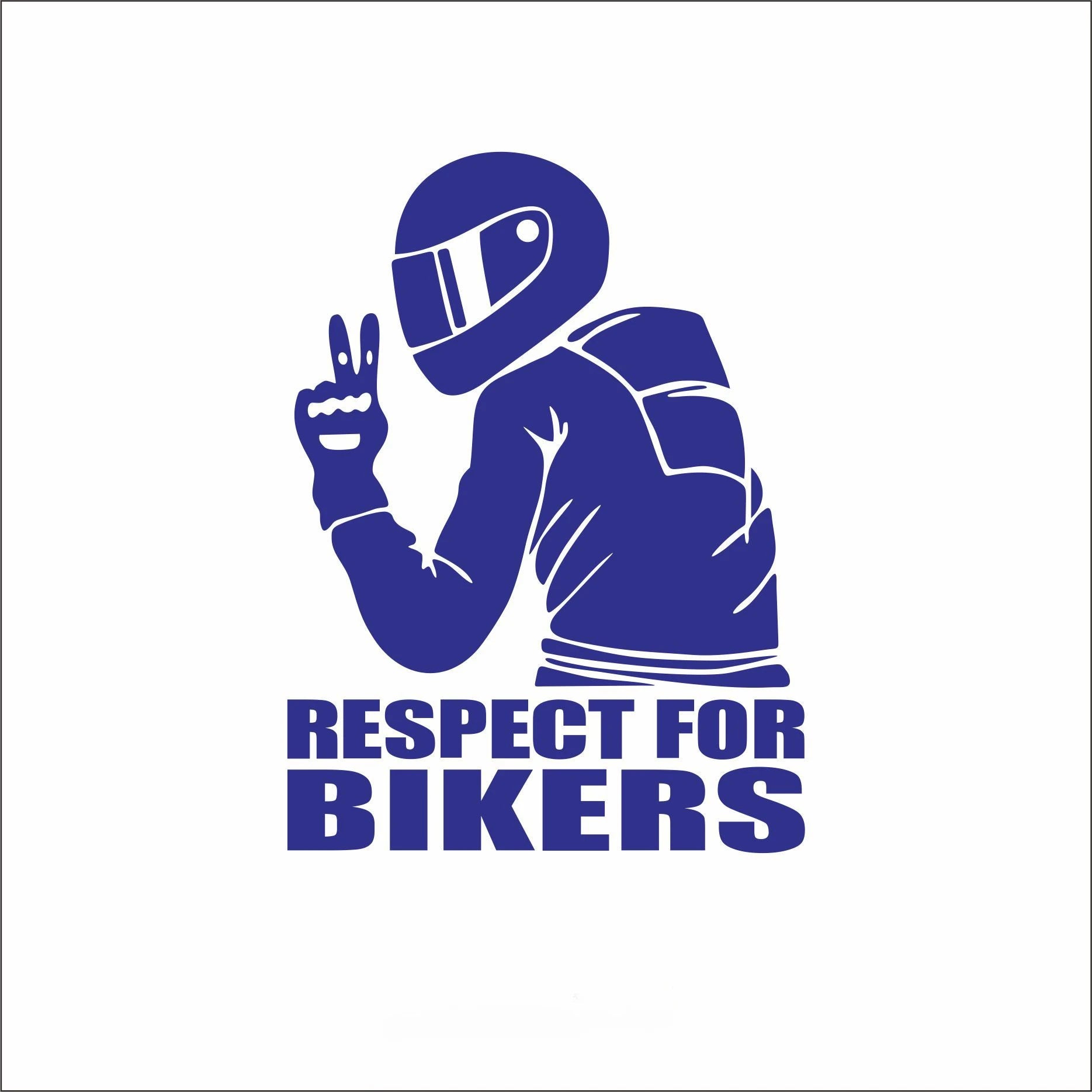 1pc Respect Biker Sticker For On Car Motorcycle Vinyl 3D Stickers Motorcycle Vinyl 3D Stickers And Decals 