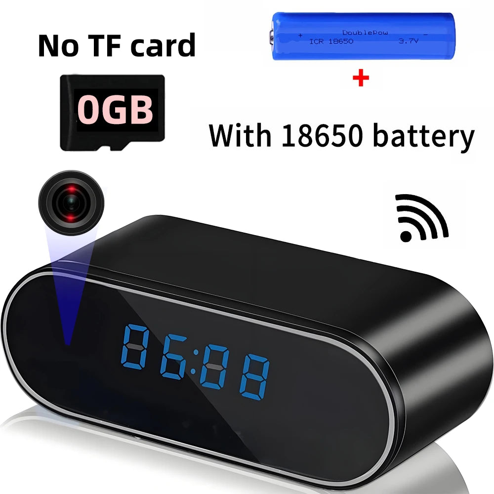 1080P WiFi Mini Camera Full HD Clock Camera with Movement Detect Night Vision for Home and Office Surveillance Spy-shop.com