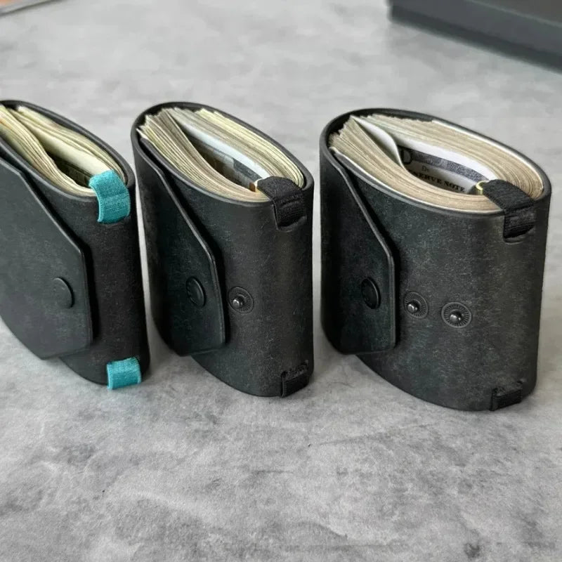 Leather Money Clip Quick Access Cash Holder Portable Pocket Bill Storage Pouch Lightweight Daily Carry Organizer