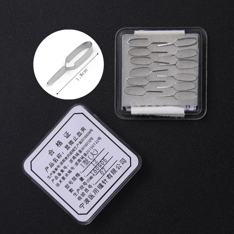 Set Hämostatikzangen aus Edelstahl, S/M/L