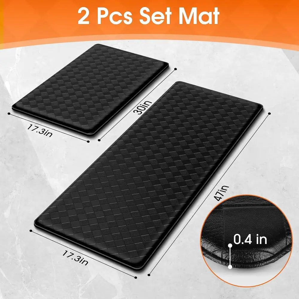 Anti-Fatigue Kitchen Mat, Cushioned Non-Slip Waterproof Floor Mat