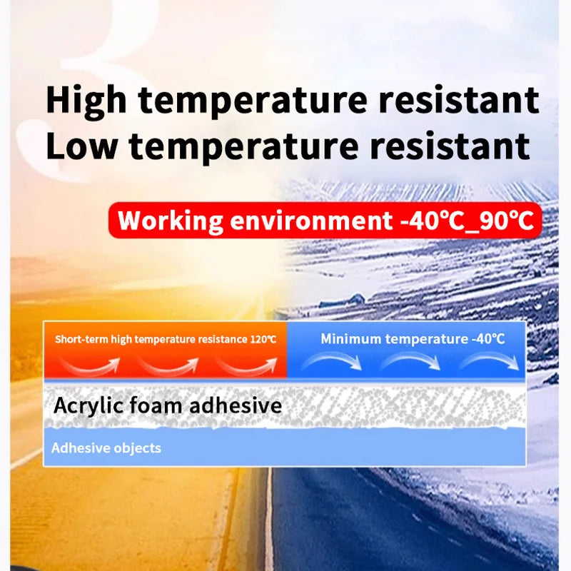 3M strong double sided tape adhesive car fixed high viscosity car special VHB sponge can be customized patch 