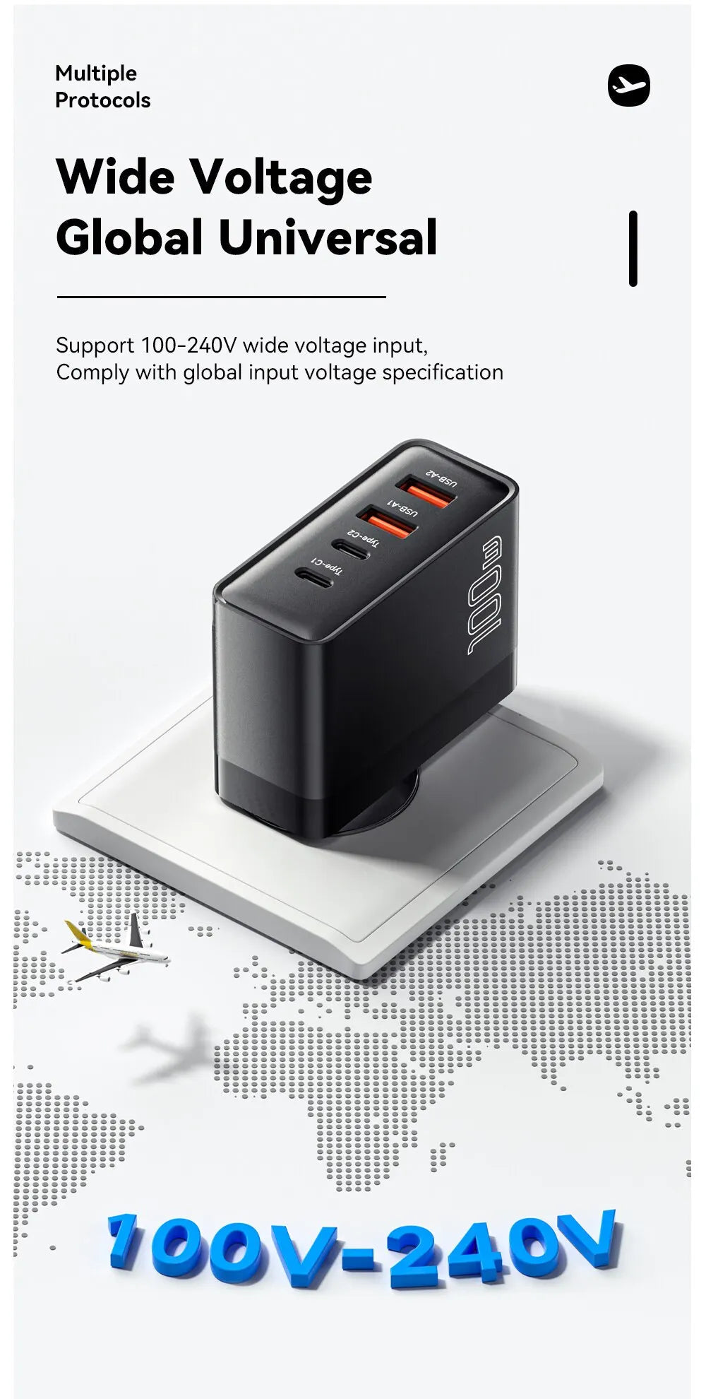 Essager 100W GaN USB Type C Caricabatterie PD QC Quick Charge 4.0 3.0 Type C Ricarica Rapida Per iPhone 14 13 12 Xiaomi Macbook 