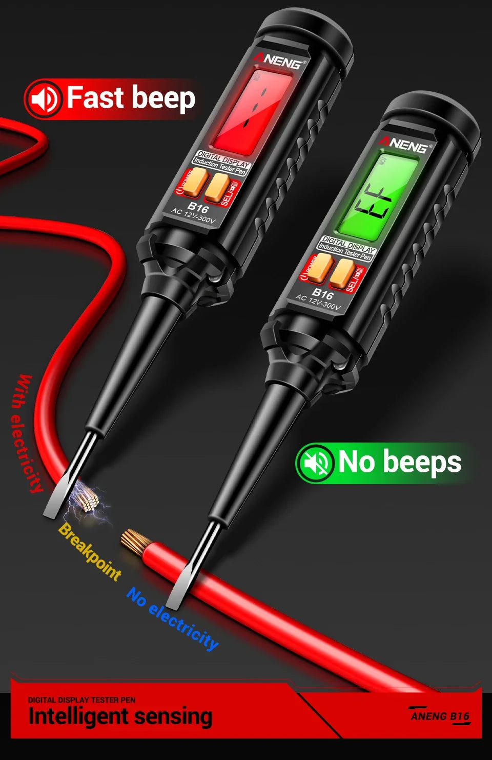 B16 Digital Voltage-Sensing Test Pen