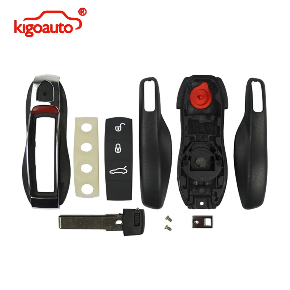 KR55WK50138 Key Shell for Porsche, 3 Buttons + Panic