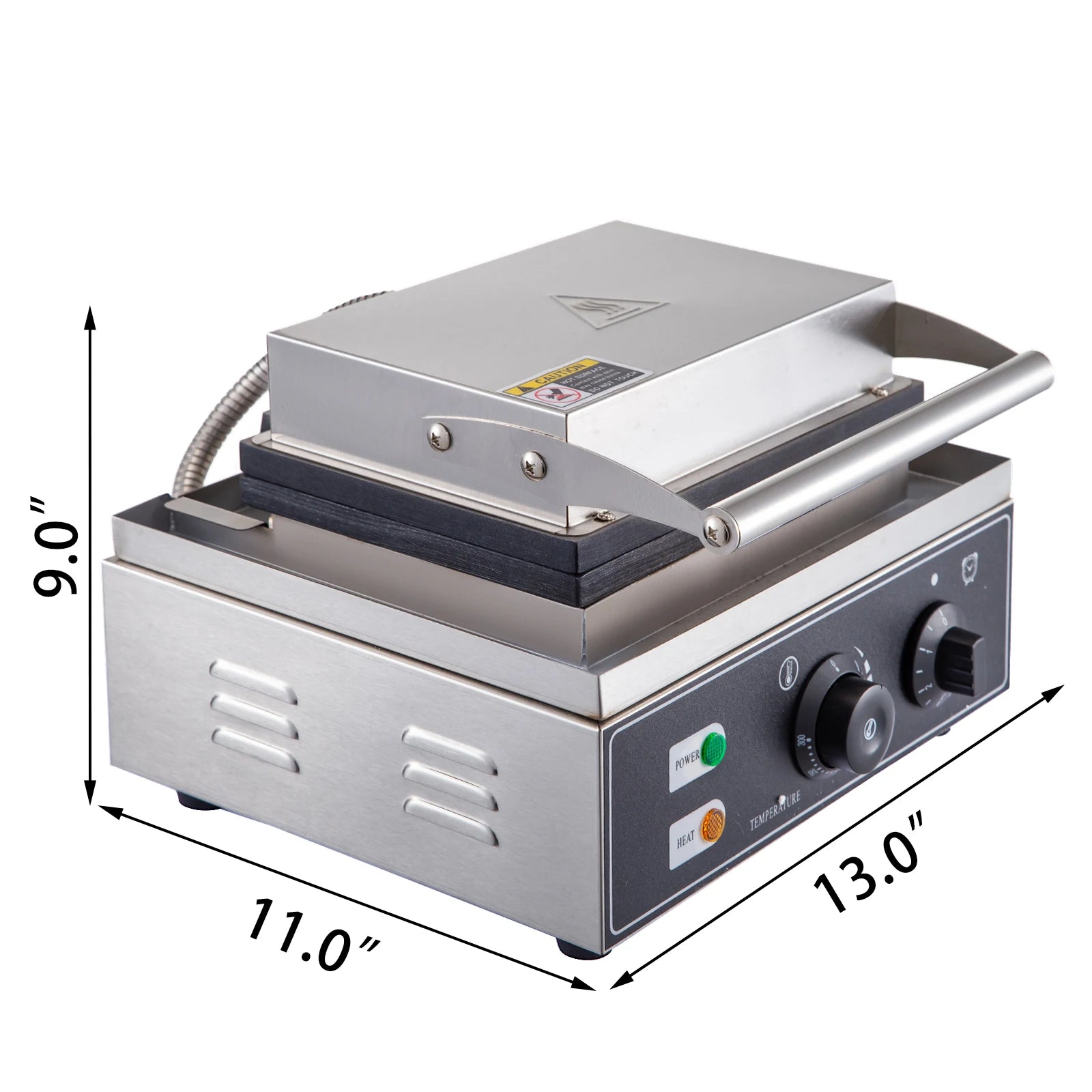 6 Hole Electric Donut Maker Stainless Steel Non-Stick Commercial Appliance