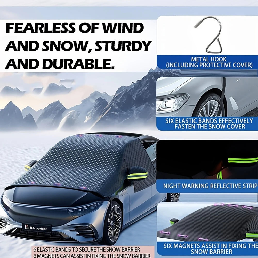 Schneeschutz für die Autoscheibe gegen Frost und Eis im Winter
