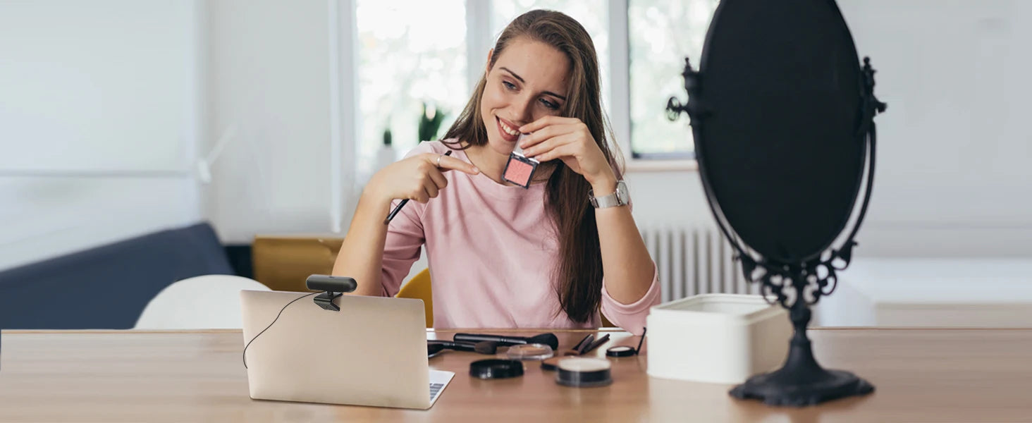 VIZOLINK 4K UHD Webcam 8MP Web Cam 4 Noise Cancelling Mics Auto Focus USB Web Camera For PC  Zoom Teams Google Meet Streaming