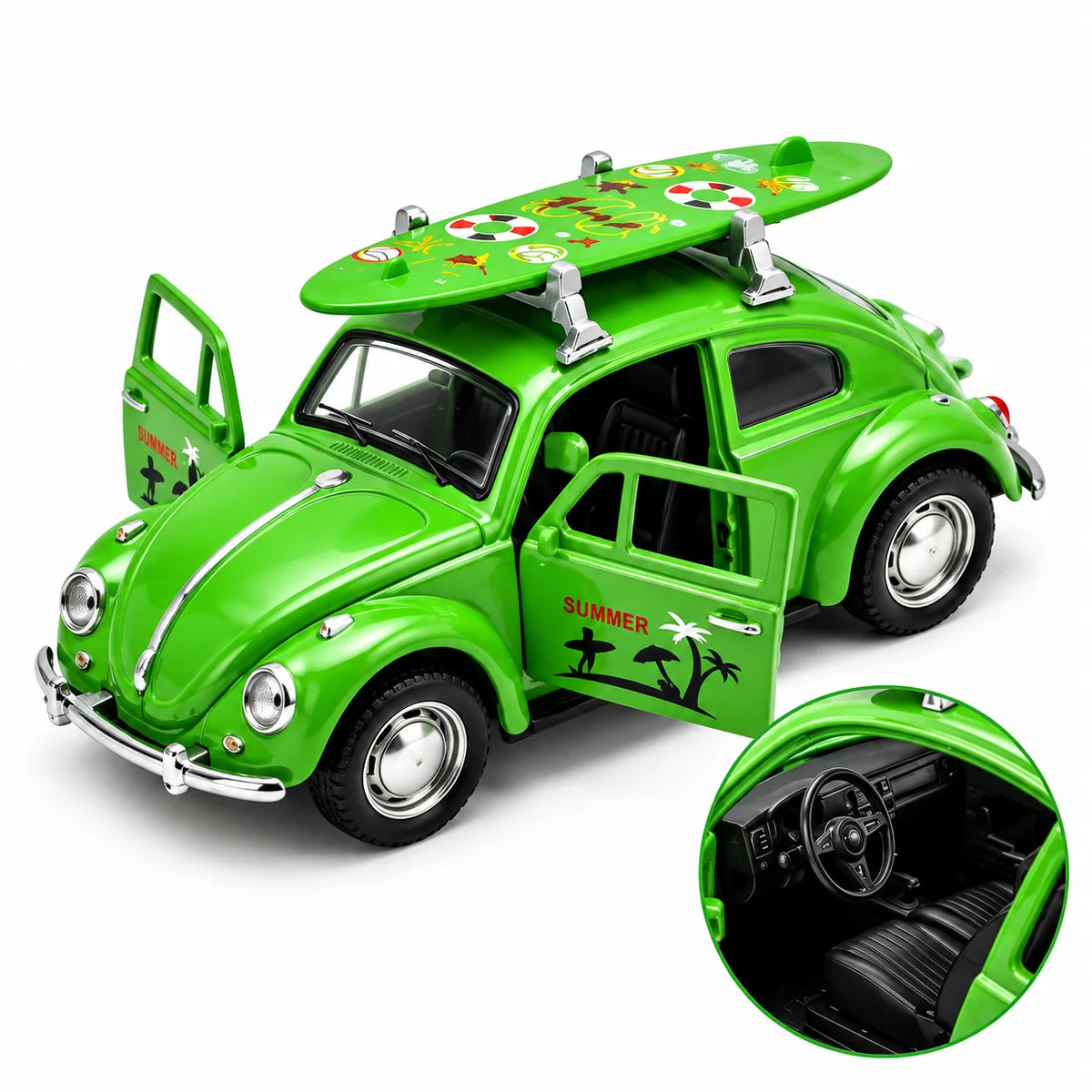 Modellino di auto in lega con meccanismo a retrocarica