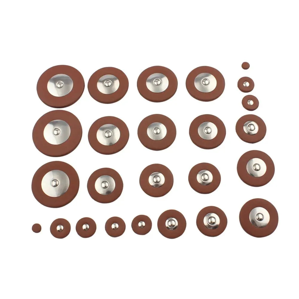 Saxophone Replacement Pad Sets — Alto, Tenor or Soprano -> "Zestawy wymiennych poduszek (padów) saksofonu — altowy, tenorowy lub sopranowy"