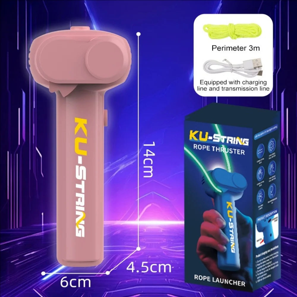 Glow-in-the-dark fun electric rope thruster children's outdoor new exotic decompression toys Creative toys for cats and pets 