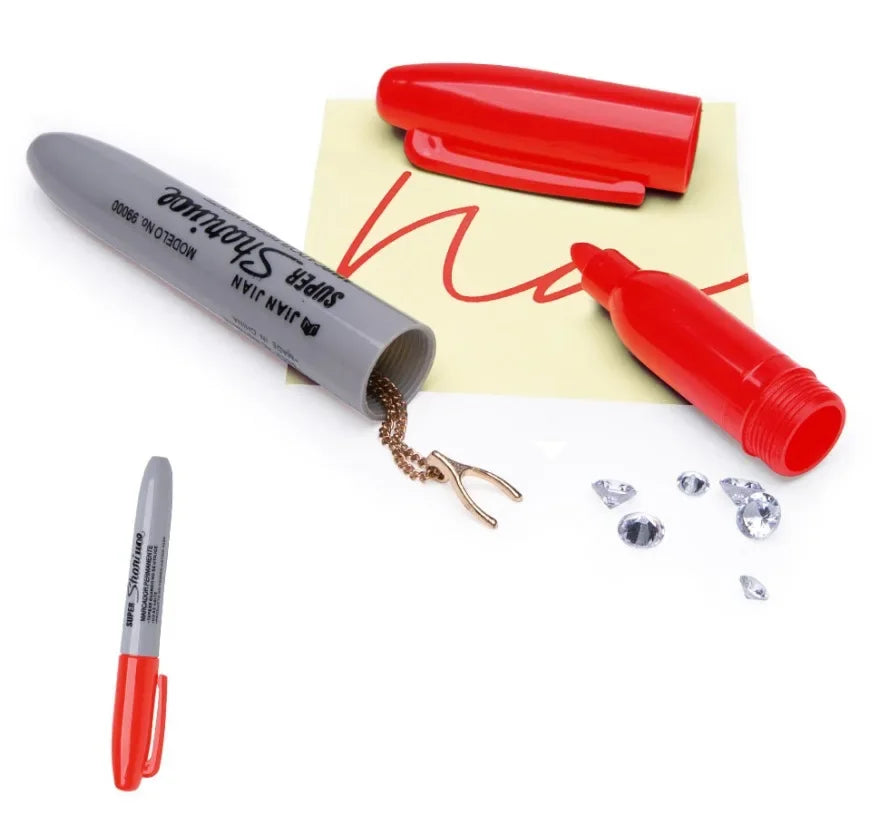 Multi-Function Hidden Compartment Marker Pen