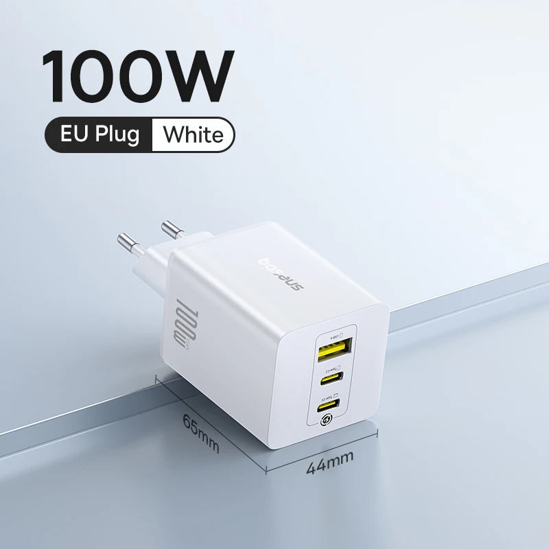Baseus 100W GaN Fast Charger 2C+U