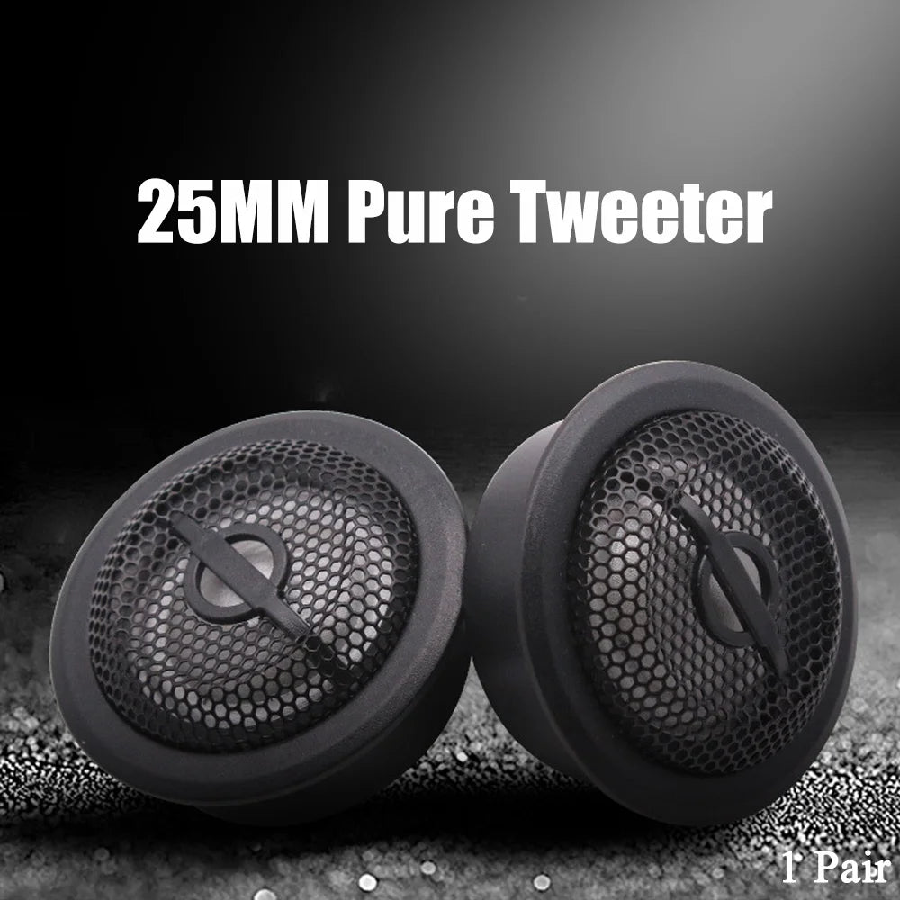 25mm 4-Ohm Car Tweeters, Pair