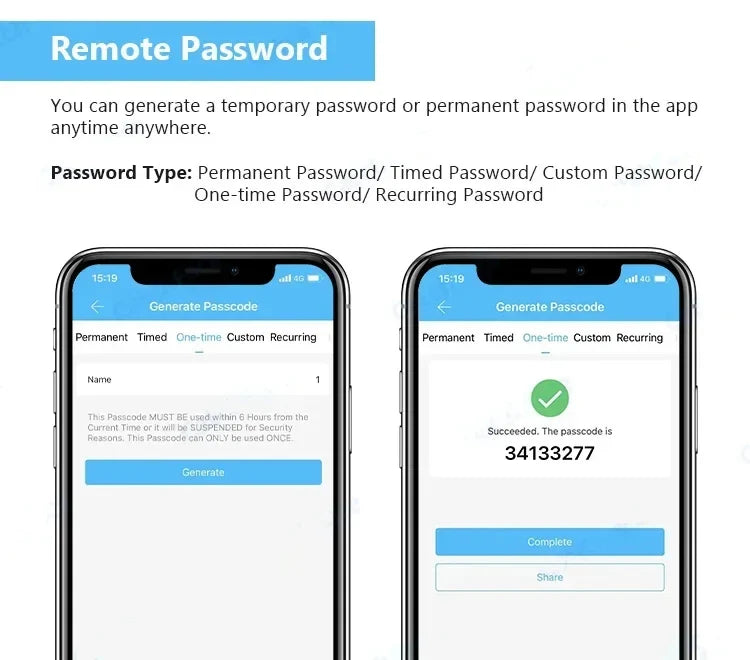 TTLock App Control Password RFID Card Euro Cylinder Door Lock Smart Lock Digital Keyless Replace Alexa (No Fingerprint)