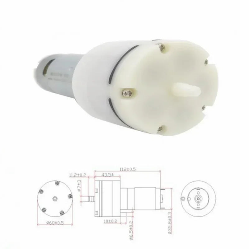 12 V Mini Diaphragm Air and Vacuum Pump