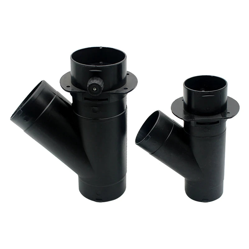 Diesel Parking Heater Air Duct Connector with Adjustable Valves, 60/75 mm