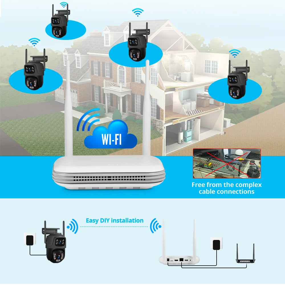 8CH Mini WiFi NVR Network Video Recorder