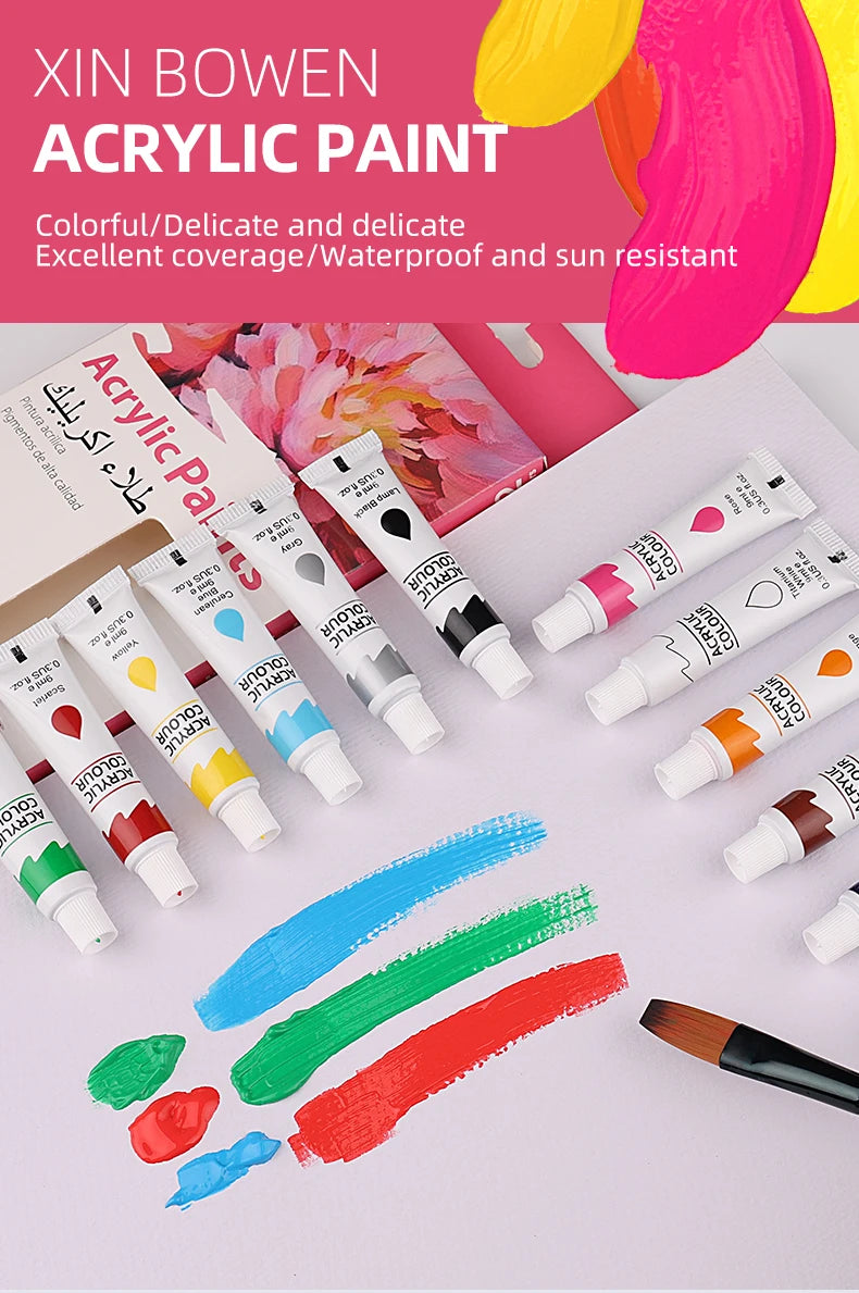 9mL Acrylic Pigment Set for Student Art & Graffiti Painting