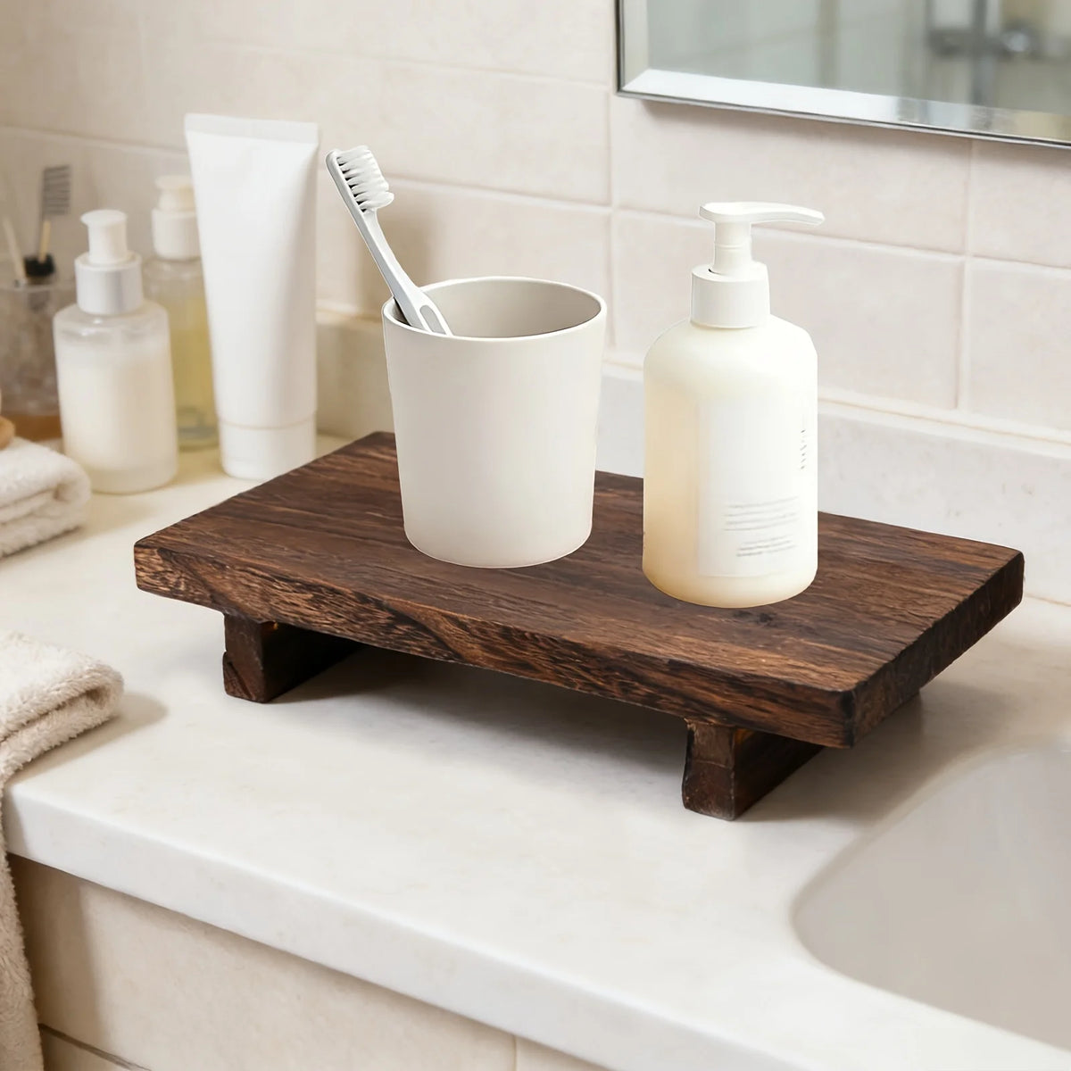 Vintage Wooden Decorative Tray