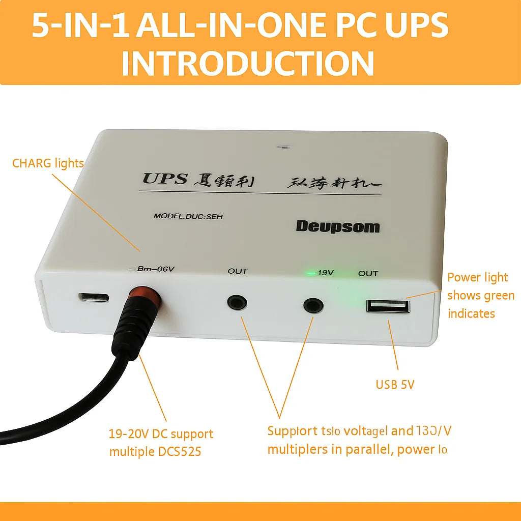 Module d'alimentation de secours CC DUC-5SH pour PC AIO