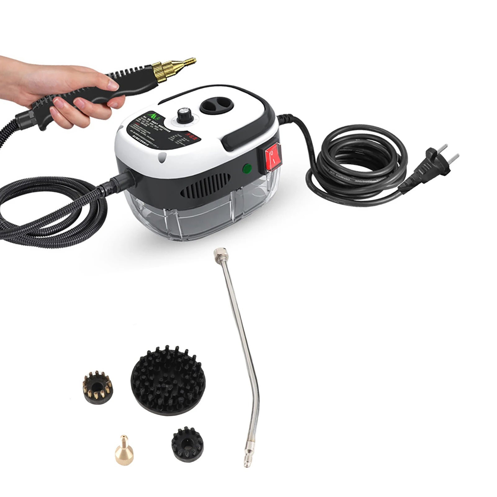 Pulitore a vapore portatile tascabile 2500W strumento di pulizia pressurizzato ad alta temperatura