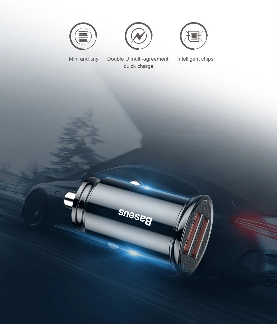 USB Car Charger - USB-A and USB-C Options