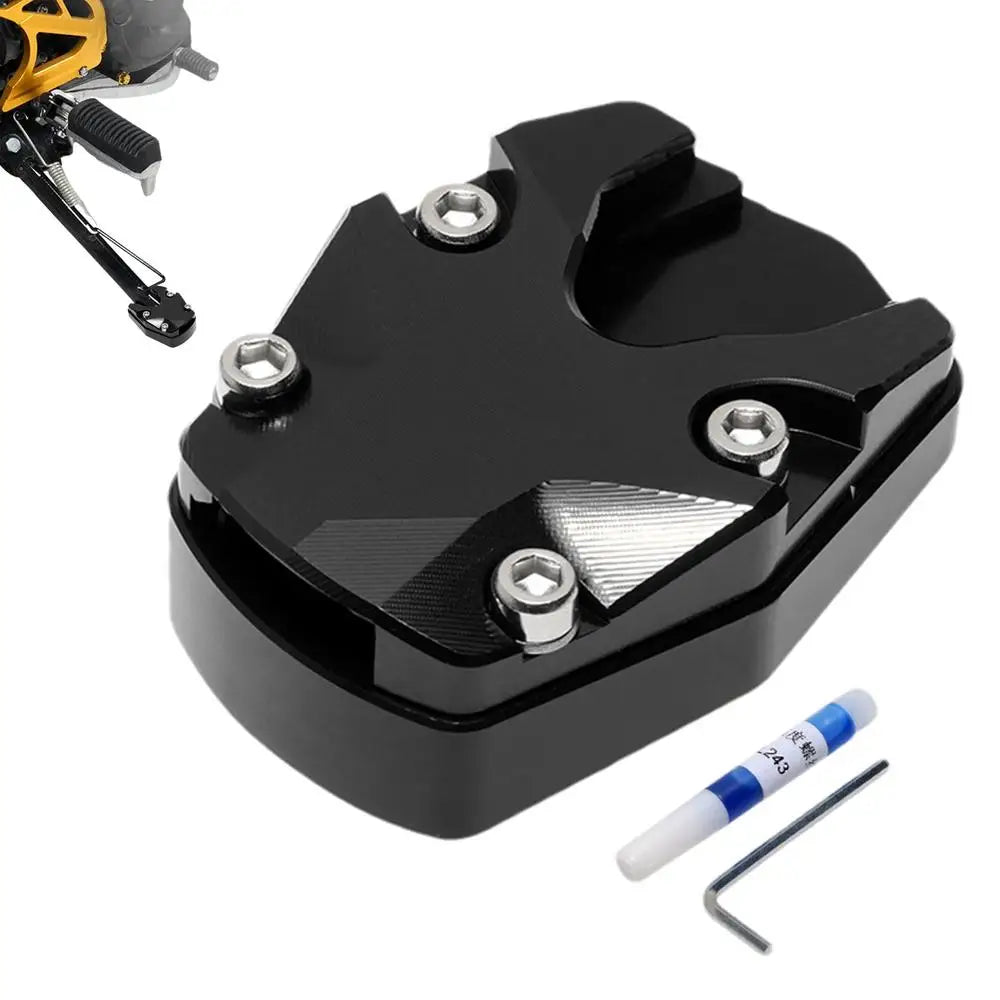 Extensión de aluminio para la pata de cabra de motocicleta