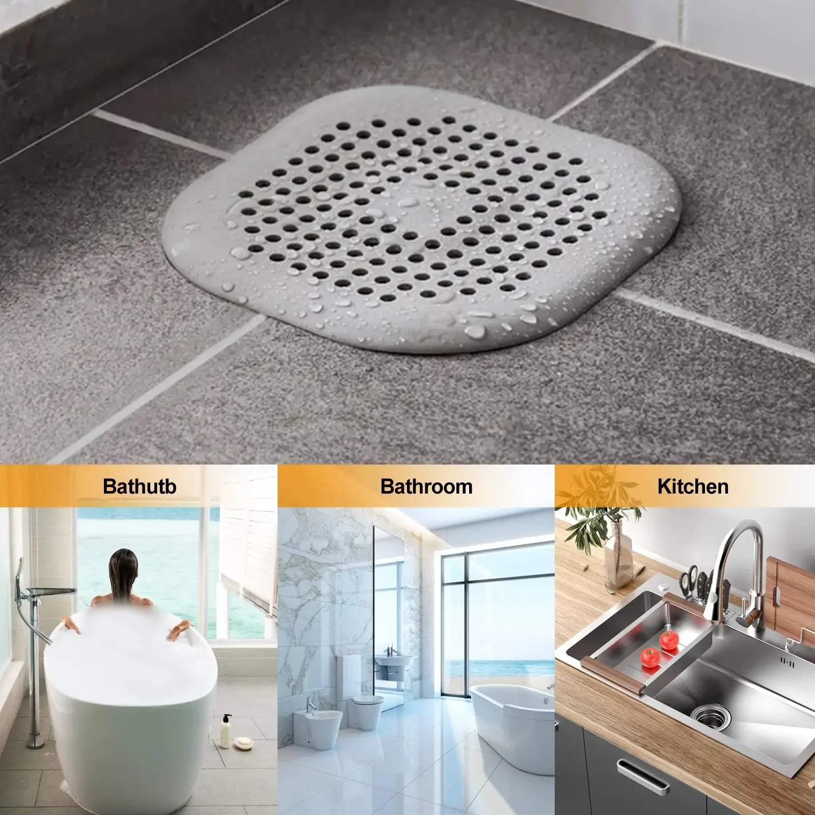 Plug Stopper Kitchen Sewer Silicone Bathroom Floor Bathtub WaterFilter Home Accessories shower drain hair catcher sink strainer 