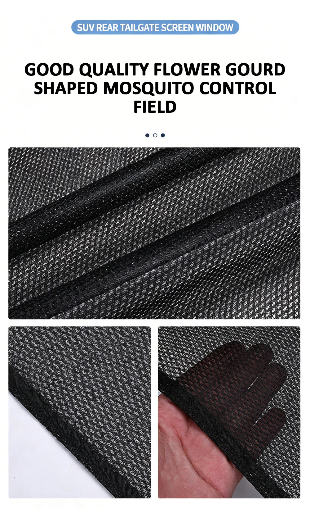 Magnetic Car Trunk Mosquito Screen Car Sunshade Curtain For Summer Mosquito Protection Ventilation  Small To Mid Sized SUVs
