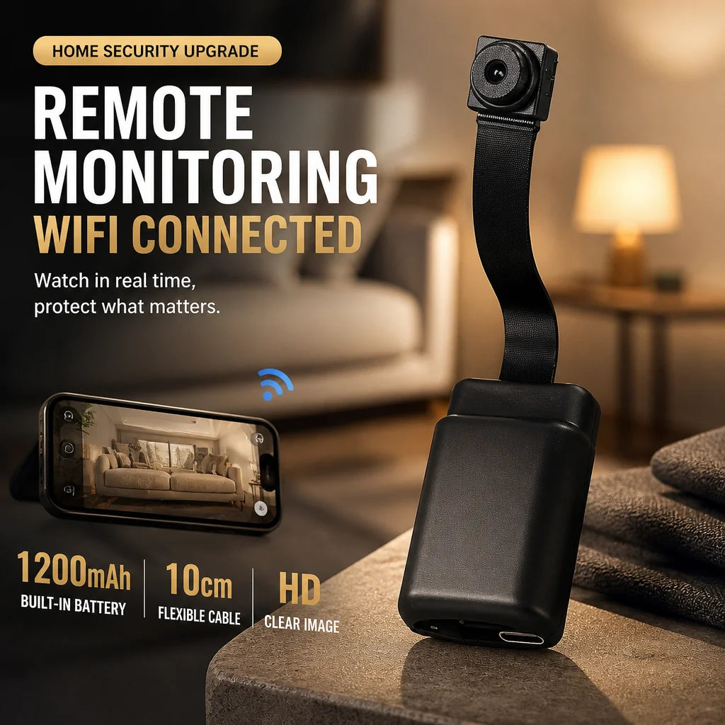 Mini Câmera 4K, Câmera/ Camcorder WiFi, Módulo Sem Fios Portátil, Gravador de Vídeo, Detecção de Movimento, Câmera P2P, Suporta Visualização Remota