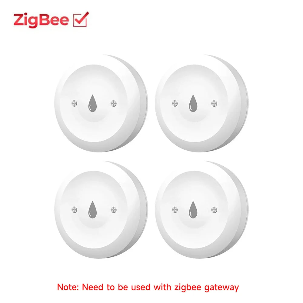 IH-K665 Tuya Zigbee Water Leak Sensor, 1–8 Pack