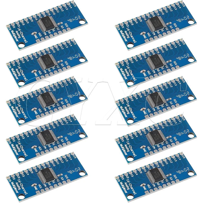 CD74HC4067 16-Channel Multiplexer Boards - 10 Pack