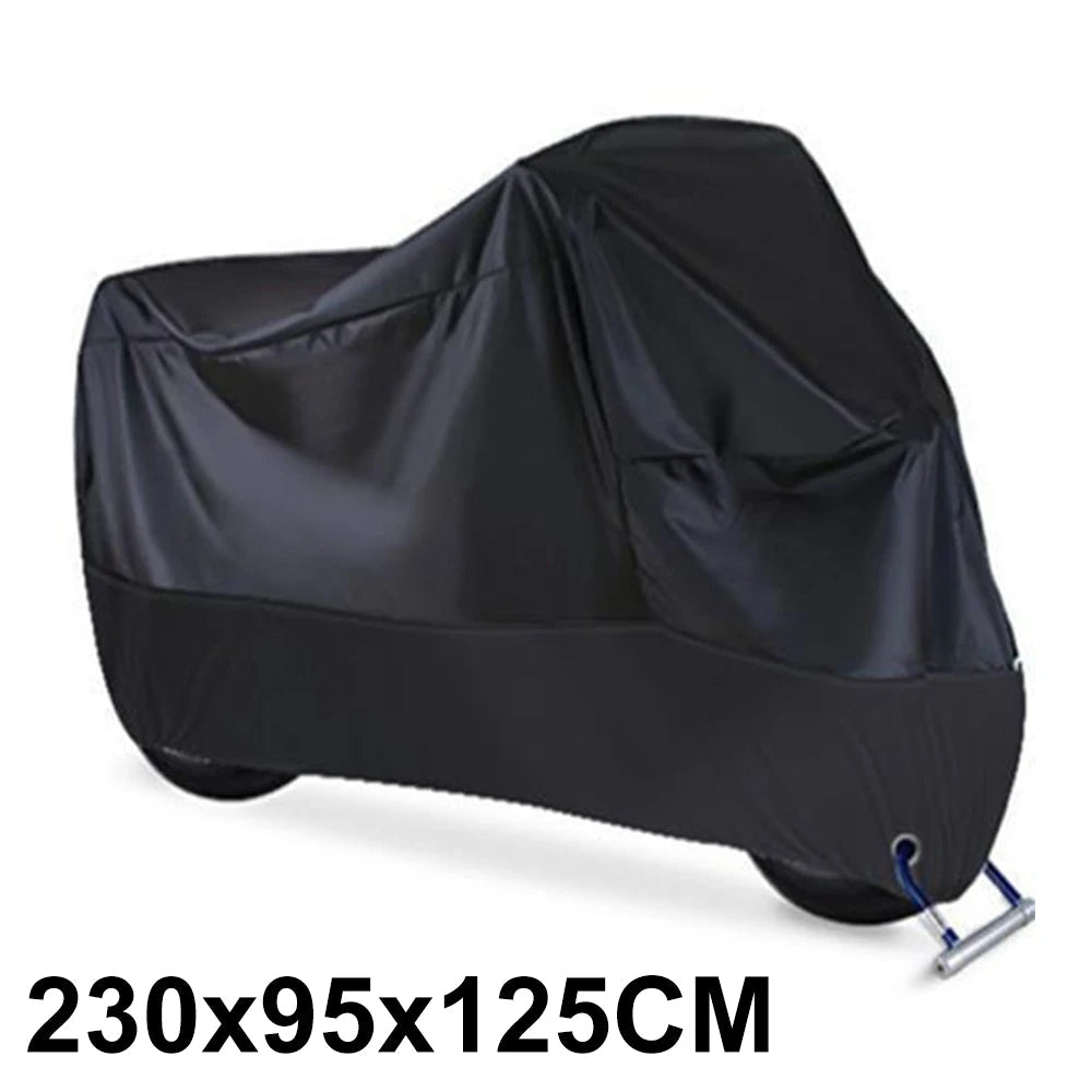 Motorcycle Cover Waterproof All Season Dustproof UV Protective Outdoor Indoor Scooter 190T Wear-resistant Fabric Motorbike Cover 