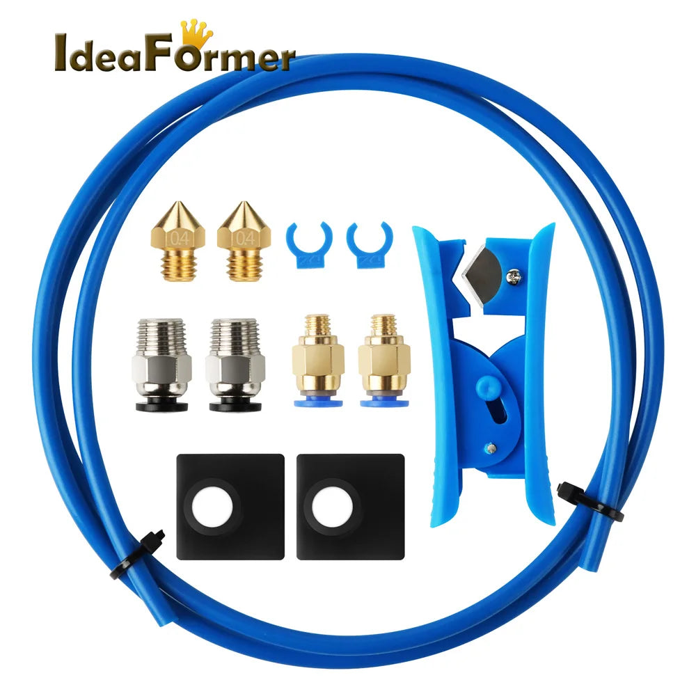 PTFE Bowden-rør og koblingssett for 1.75 mm filament