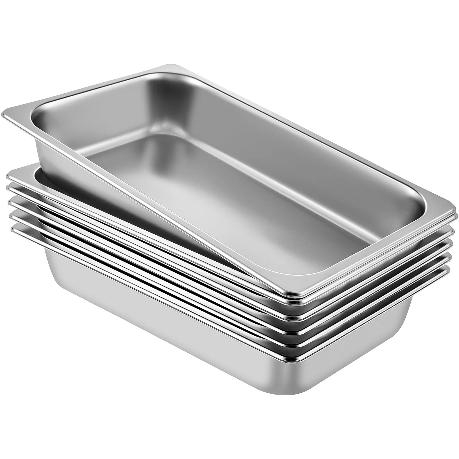 Stainless Steel Steam Table Pans Set with Lids for Catering & Food Service