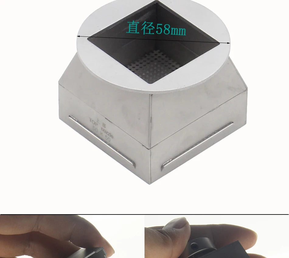 BGA bottom or Upper part Hot Air Nozzle For Honton Zhuomao SCOTLE-IR360 SCOTLE-HR6000 SCOTLE-HR460 SCOTLE-HR460C Station