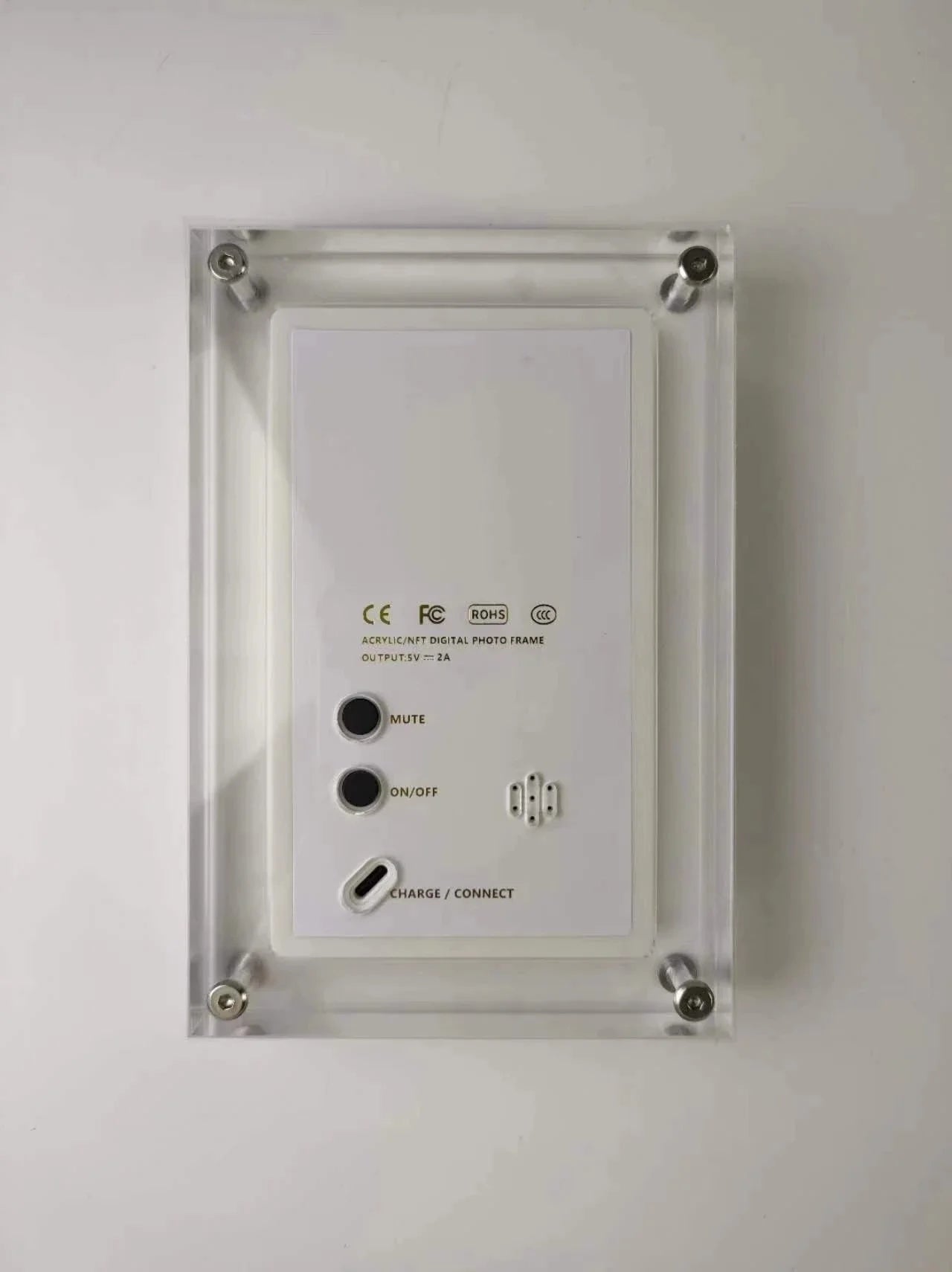 Acrylic Digital Photo Frame 5/7 Inch 1000mAh Vertical Display IPS Screen 4G Memory Battery Porta Retrato Digital 