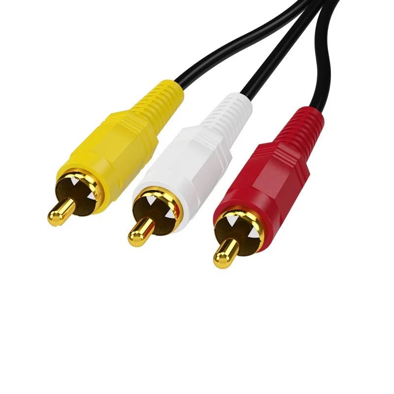 3-RCA AV-kabel, han-til-han
