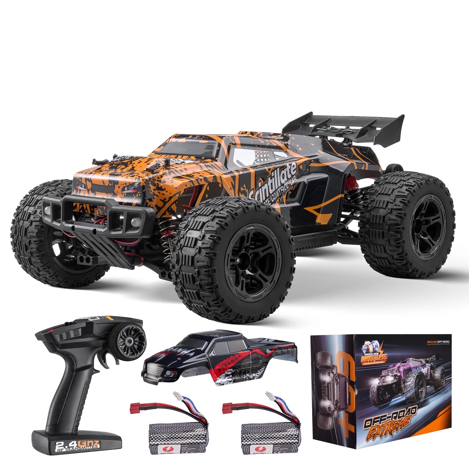 1:10 RC Off-Road Lastbil 50 km/h 4WD Högfarts Terrängbil