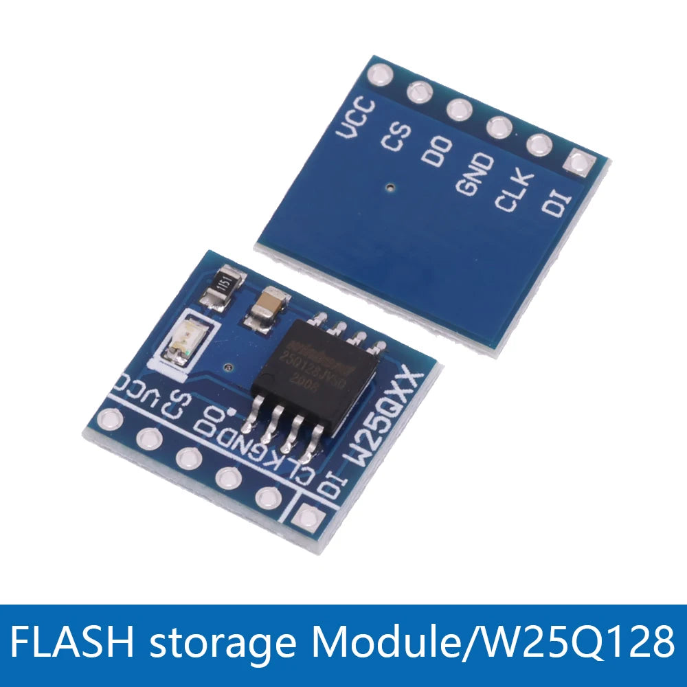 W25Q SPI Flash Memory Module - 32, 64 or 128 Mbit