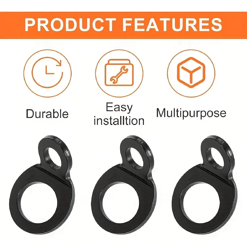 4-Piece Stainless Steel Motorcycle Tie-Down Rings