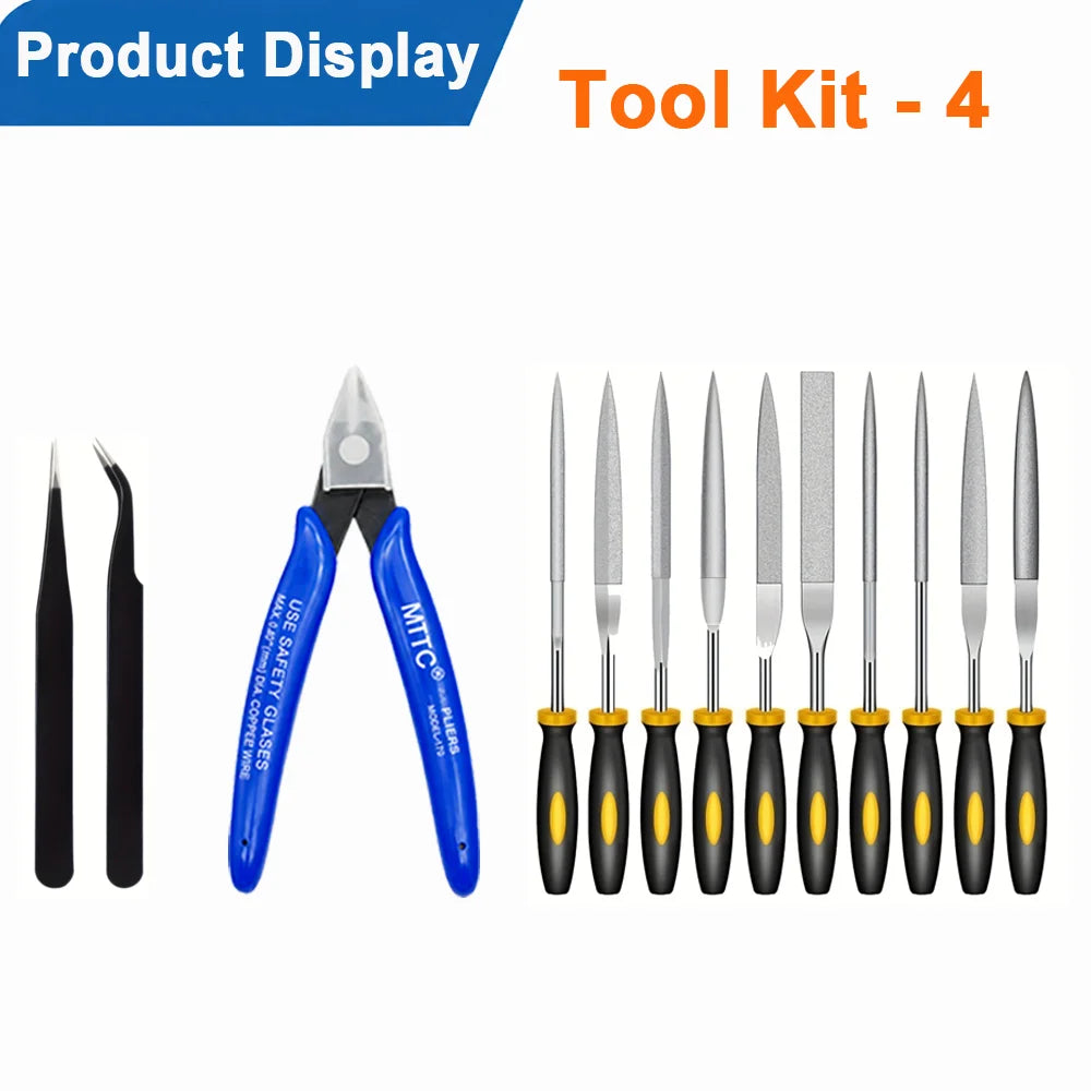 3D Printing Maintenance and Finishing Tools, Set Options