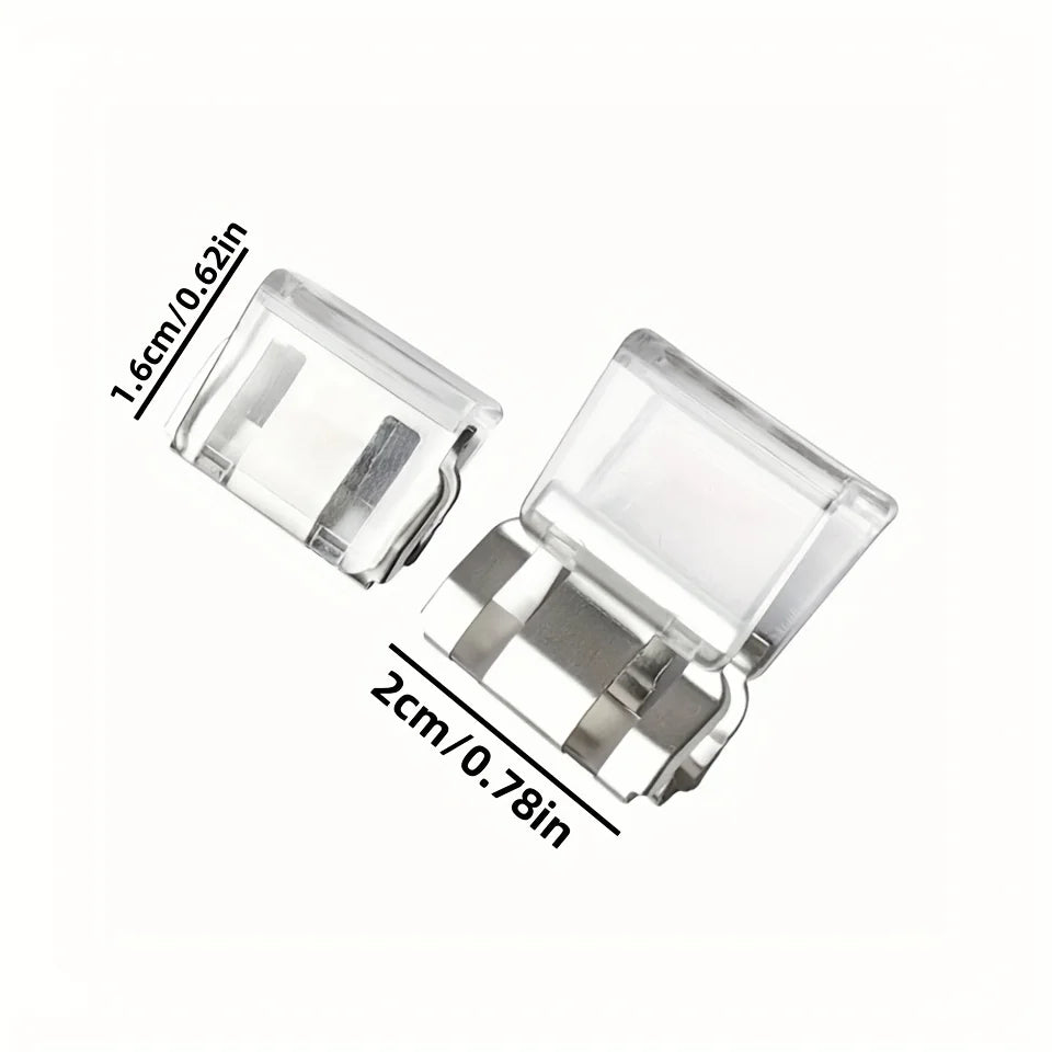 Näkymättömät housunlahkeen lyhennyspidikkeet, muovia, 2–20 kappaletta