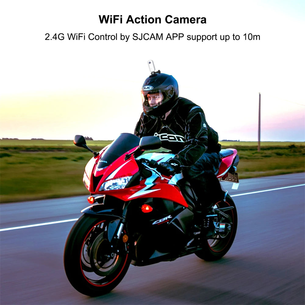 SJCAM C100 Plus Action Camera 4K 30M Waterproof 2.4G WiFi Action Sport action cam EIS bicycle helmet motorcycles 