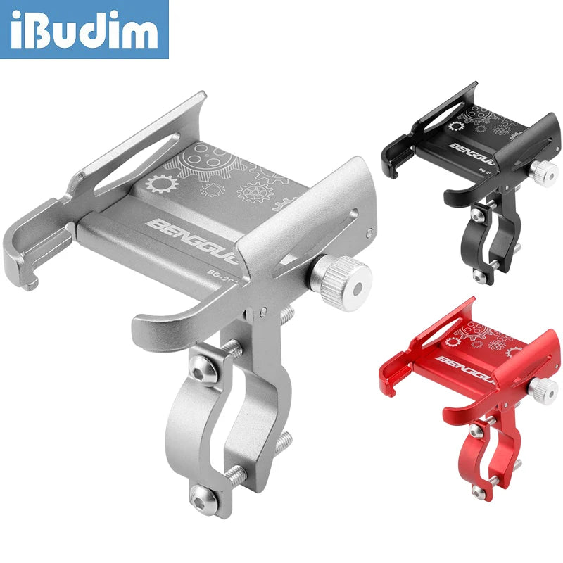 iBudim Bike Phone Holder 360 Rotation Bicycle Phone Holder for 4.7-7.0 inch Devices Motorcycle Handlebar Mobile Phone Stand 