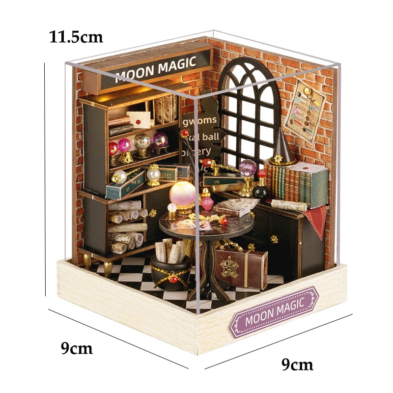 Kit de quarto em miniatura DIY, opções de modelos