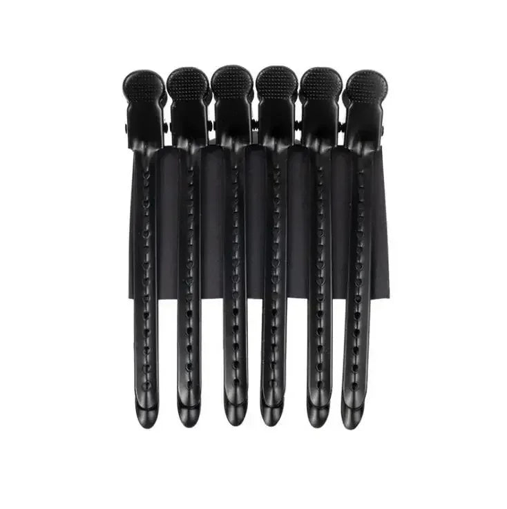 12 pinces crocodile en acier pour cheveux, 9.5 cm