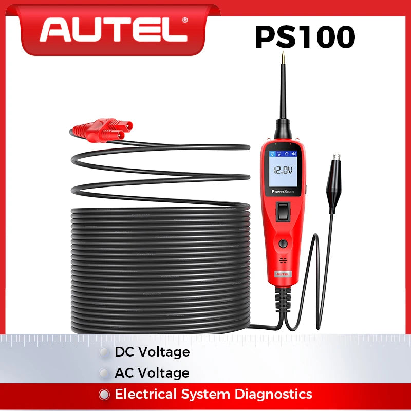 Autel PowerScan PS100 Circuit Tester 12V/24V Automotive Probe Kit